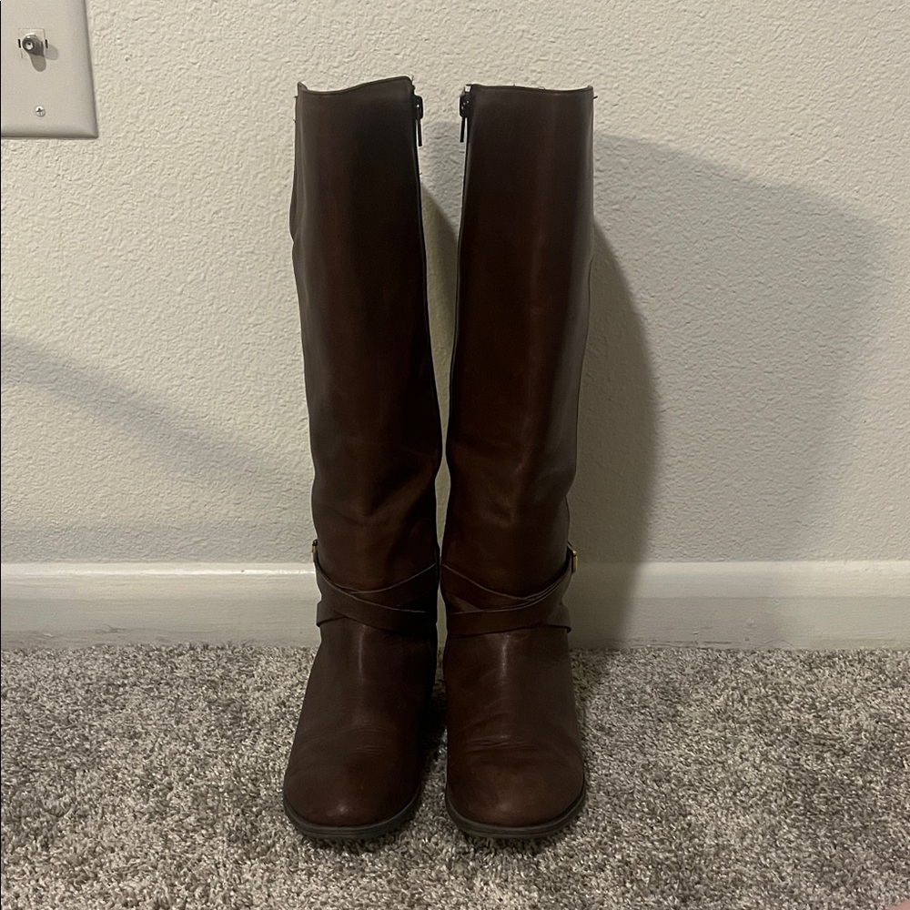 DSW Dark Brown Knee-High Boots